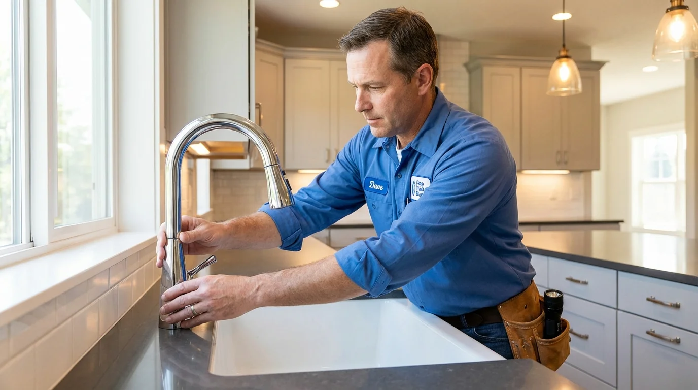 Kitchen faucet installation by Johns Plumbing LLC in Memphis